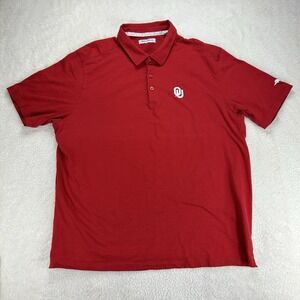 Tommy Bahama Oklahoma OU Sooners Polo Shirt Mens 2XL Football Sports‎ OU Red